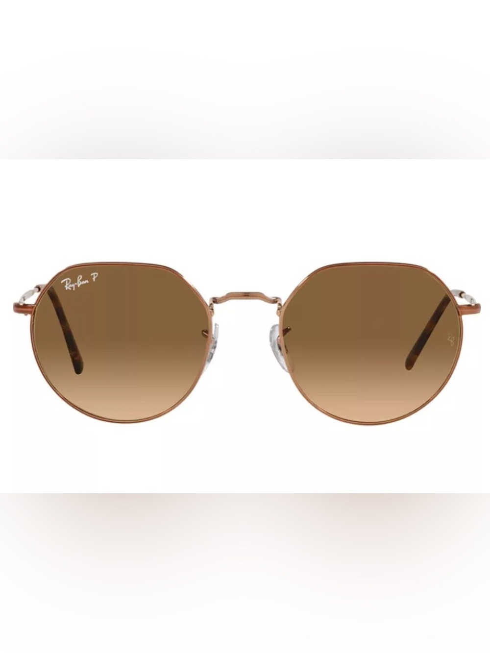 Ray-Ban RB3565 Jack Polarized Unisex Sunglasses Brown Lens Medium Copper Frame - Picture 12 of 14